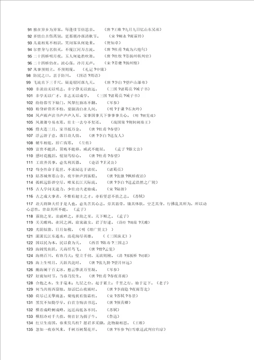 高考必背名言名句