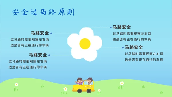 儿童道路安全教育ppt模板
