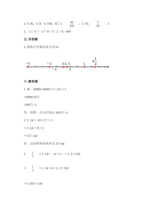 小升初数学期末测试卷（全优）.docx