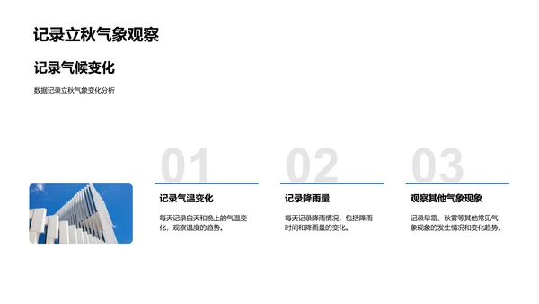 解读立秋气象PPT模板