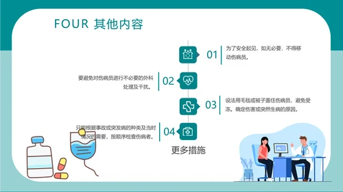 简约卡通医疗急救知识讲座