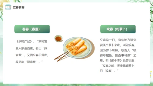 立春春风杨柳通用PPT模板