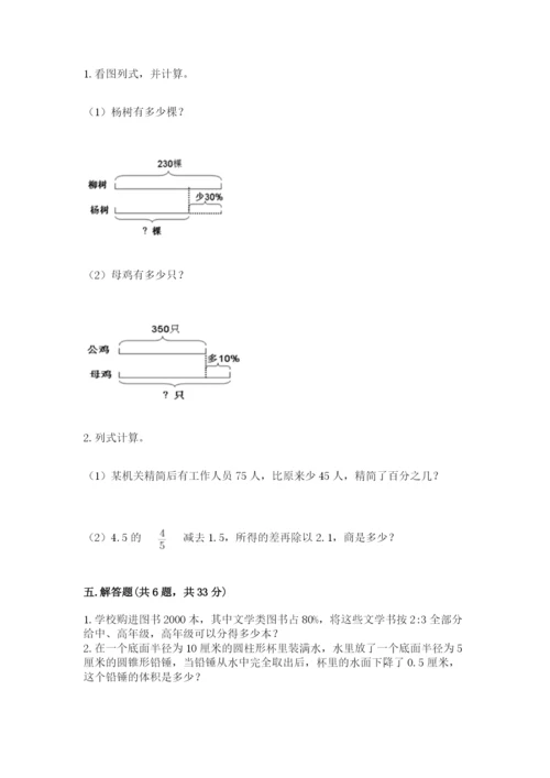 北京版六年级下册数学期中测试卷精品【典优】.docx