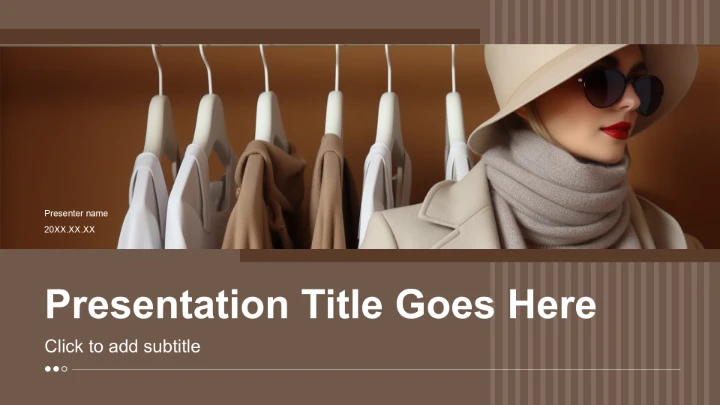 商务风服装时尚通用PPT主题