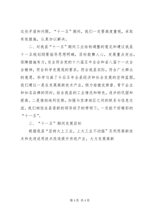 瓷业公司十一五规划座谈会发言材料 (8).docx