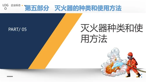 火警119商场超市消防安全知识培训PP模板