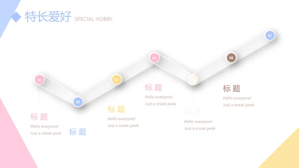 小清新个人简历自我介绍动态PPT模板