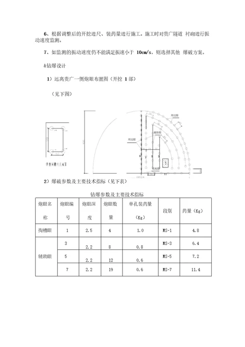 单线铁路线隧道爆破施工方案