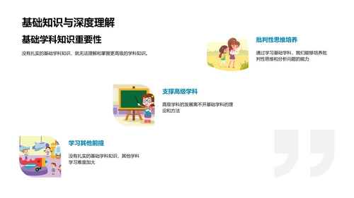 探索基础学科价值PPT模板