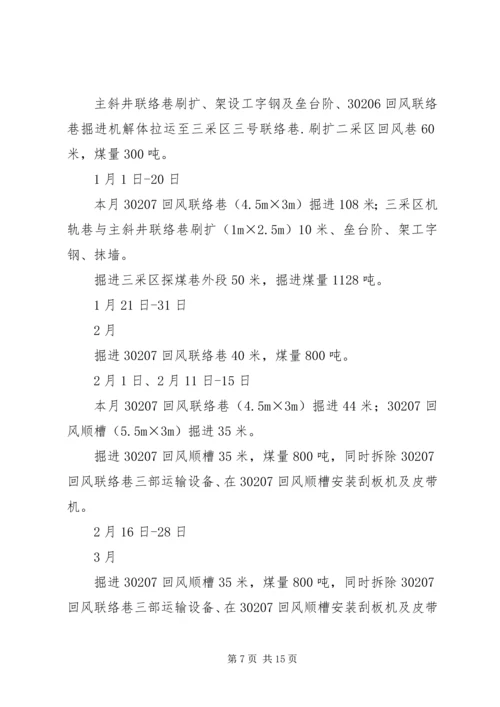 二〇一九年掘进队工作总结和二〇二〇年工作计划.docx