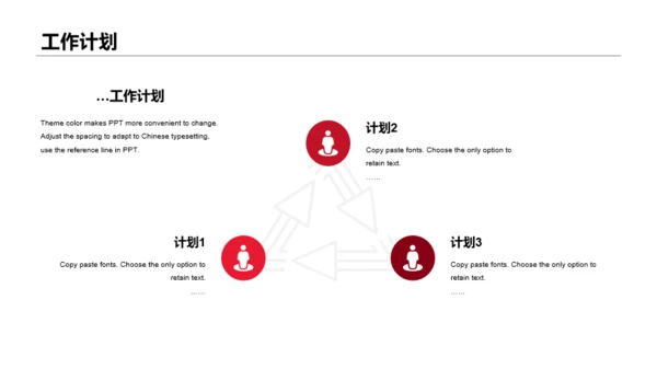 红色年度个人工作总结汇报PPT案例