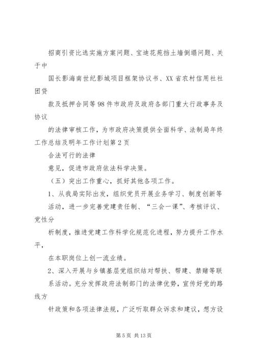 法制局年终工作总结及明年工作计划.docx