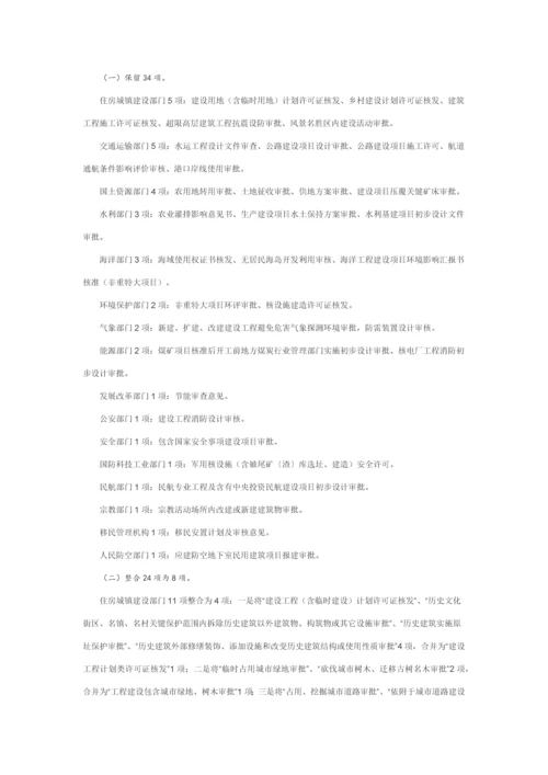 清理标准规范投资综合项目报建审批事项实施专项方案.docx