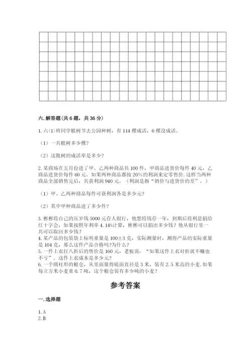 小升初六年级期末试卷（巩固）.docx