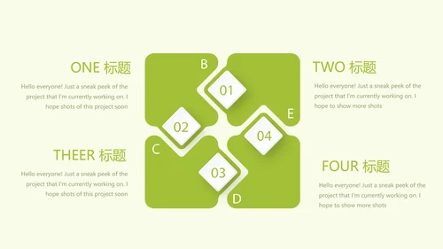 绿色小清新春季护肤宣传动态PPT