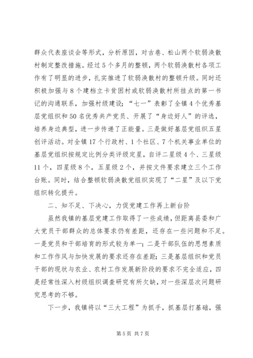 乡镇落实党建工作责任制情况汇报.docx