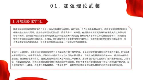 红色城市背景简约喜迎二十大主题汇报PPT模板