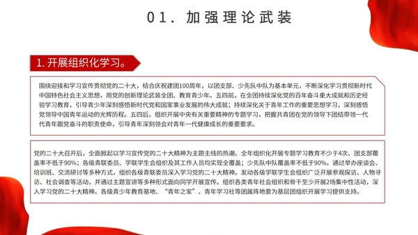 红色城市背景简约喜迎二十大主题汇报PPT模板