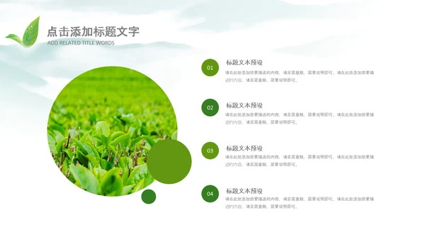 清新茶叶茶道春茶农村旅游茶园绿茶红茶PPT