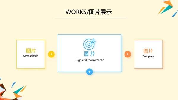 橙色创意几何图形儿童玩具产品介绍PPT模板