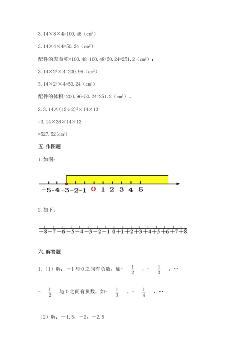 人教版六年级下册数学期末测试卷精品【名校卷】.docx