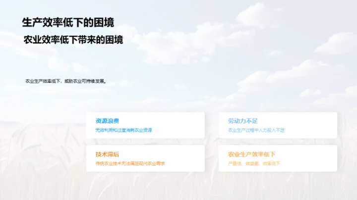 科技赋能农业转型