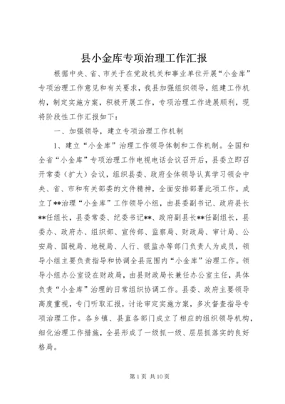 县小金库专项治理工作汇报.docx