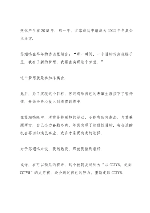 冬奥冠军苏翊鸣先进事迹2022.docx