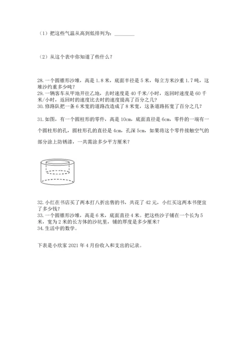 六年级小升初数学解决问题50道精品【综合题】.docx