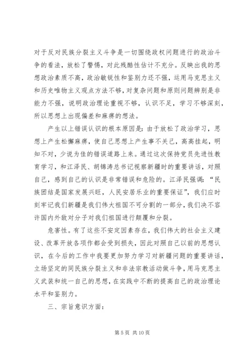 人大常委会副主任党性分析材料.docx