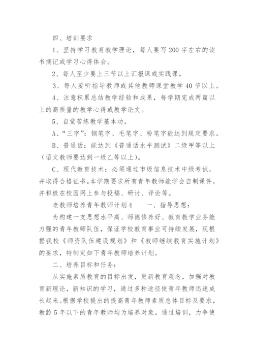 老教师培养青年教师计划.docx