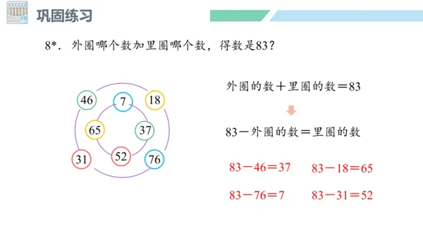 新人教版数学二年级上册2.2.5 练习四课件(25张PPT)
