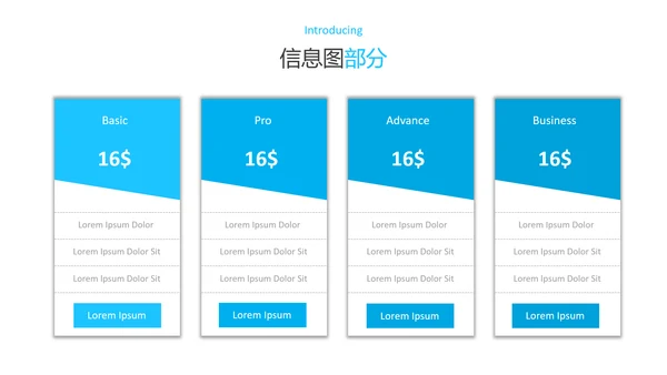 干净蓝色简洁设计公司简介商务PPT模板