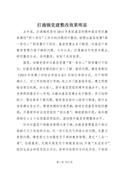 打通镇党建整改效果明显.docx