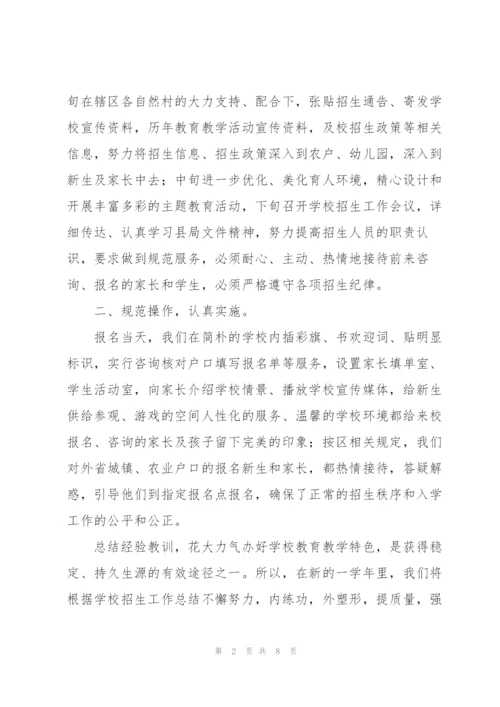 招生办工作总结范文模版.docx