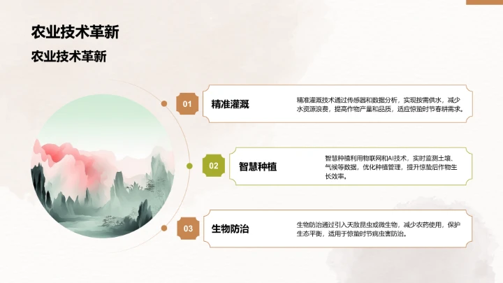 二十四节气之惊蛰PPT模板