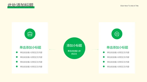 绿色简约生态行业通用PPT演示模板