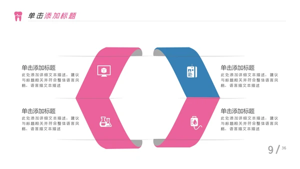 牙齿健康牙科牙医口腔护理医疗PPT模板