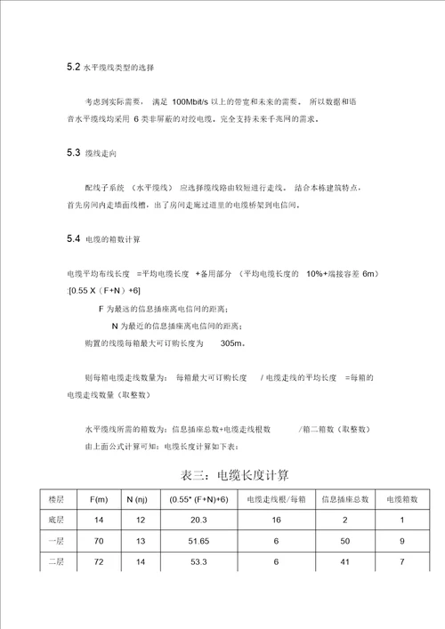 综合布线系统课程设计剖析