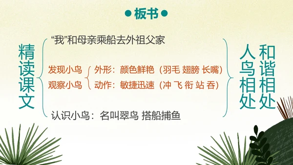 部编版三年级上册《搭船的鸟》