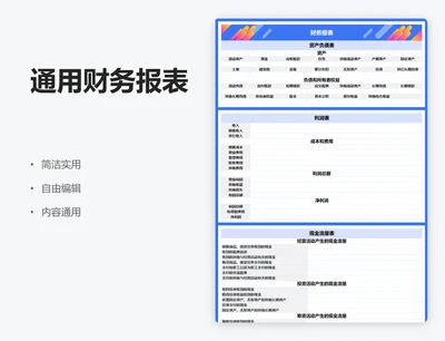 通用财务报表