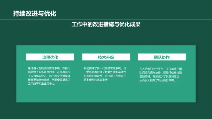 绿色商务风年中工作总结与计划PPT模板