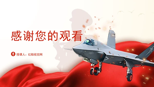 中国战斗机歼-35介绍主题党课PPT
