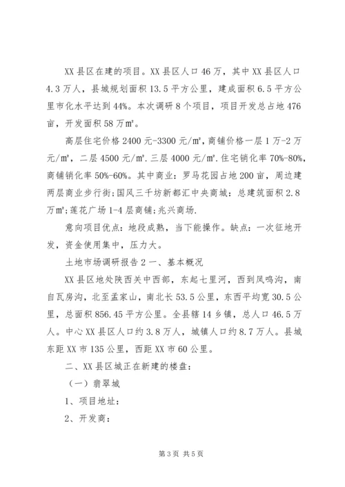 土地市场调研报告.docx
