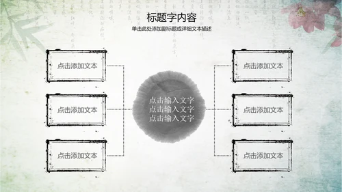 古香古色水墨中国风ppt动态模板