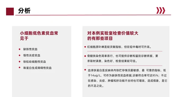 红色简约风缺铁性贫血常规知识培训PPT模板护理