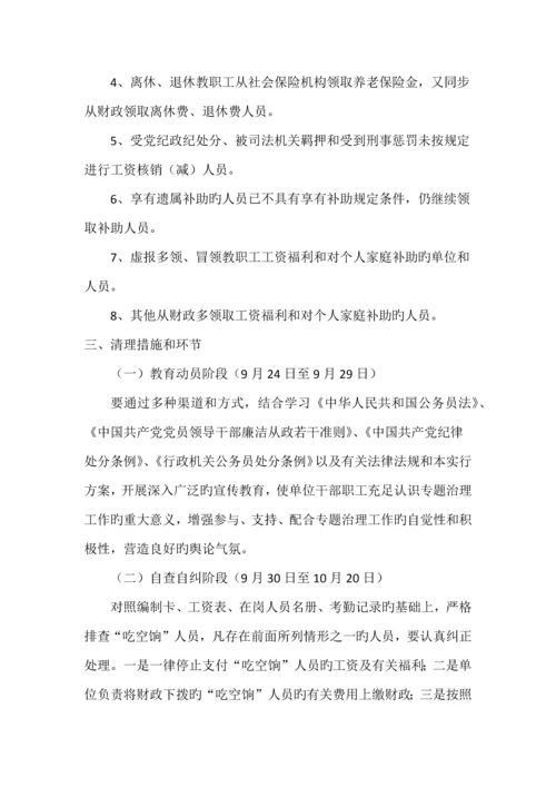 吃空饷实施方案.docx
