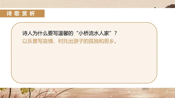黄色中国风语文初一诗词课件PPT模板