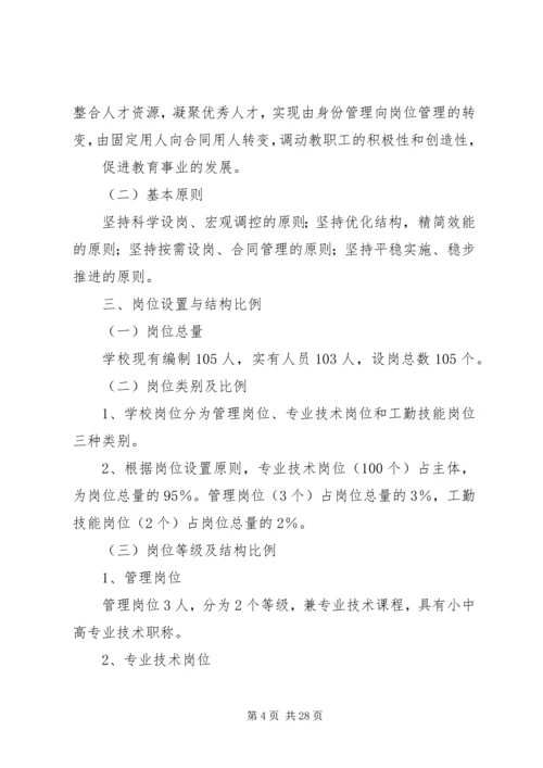 老周场小学新一轮岗位设置实施方案.docx