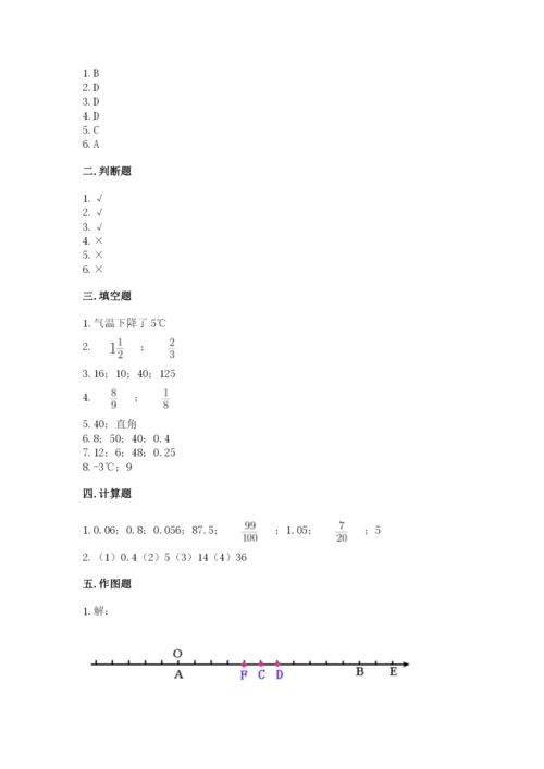 海伦市六年级下册数学期末测试卷汇编.docx